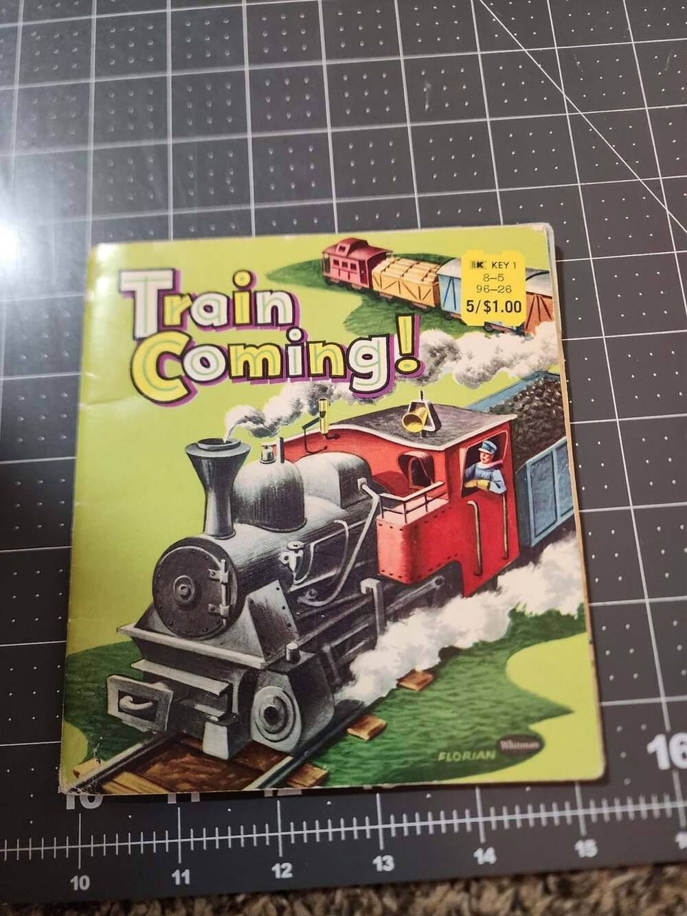 Whitman Train Coming! Vintage Childrens Tell-A-Tale Book